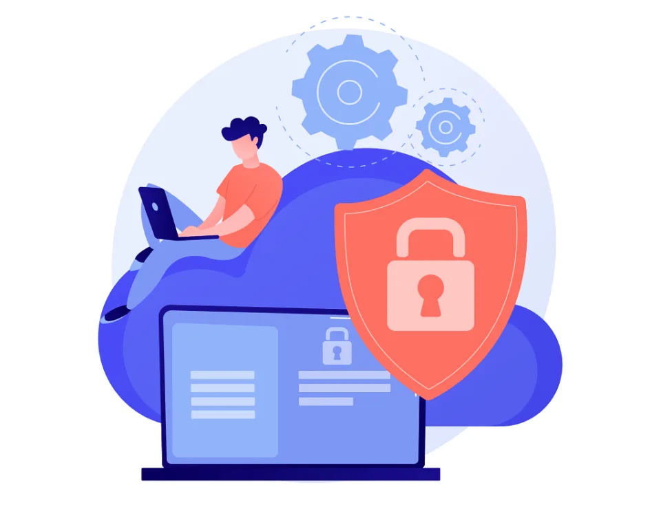 Analista de seguridad protege los sistemas conectados